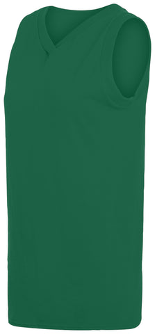 Ladies' Sleeveless V-Neck Poly/Cotton Jersey