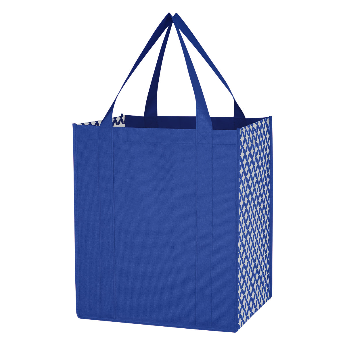 000543 Non-woven Curved Diamond Tote Bag