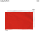48 Hr Quick Ship - Plush Velour Terry Cotton Blend Colored Sports, Sweat Towel, 12x18, Sublimated