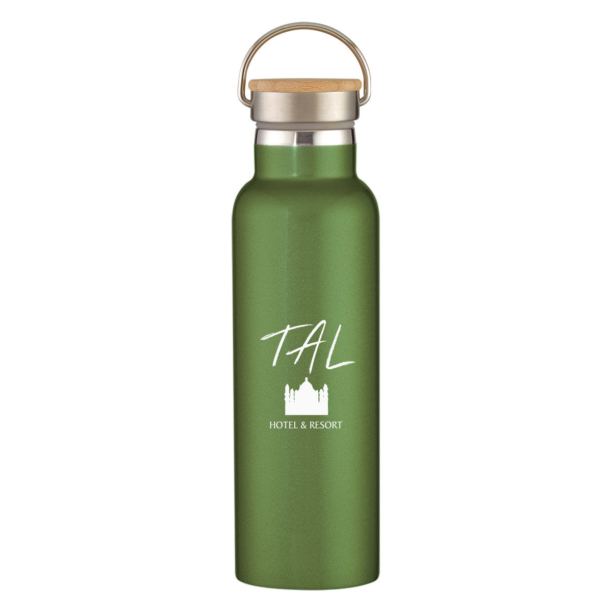 21 Oz. Liberty Stainless Steel Bottle With Wood Lid