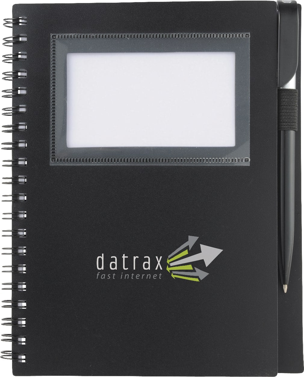 5.5" x 7" FSC Mix Star Spiral Notebook with Pen