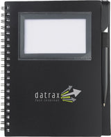 5.5" x 7" FSC Mix Star Spiral Notebook with Pen