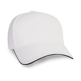 Constructed Mid Weight Brushed Cotton Twill Sandwich Cap