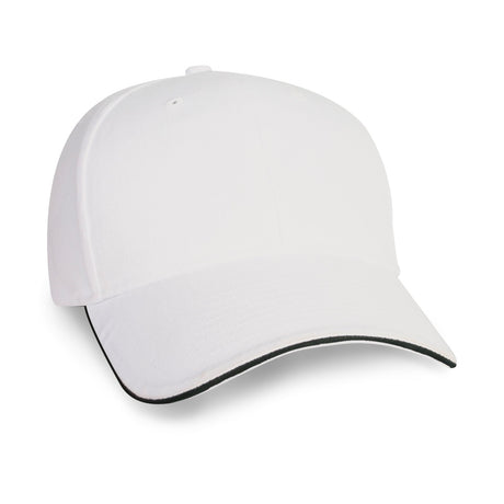 Constructed Mid Weight Brushed Cotton Twill Sandwich Cap