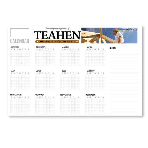 Styrene Perpetual Dry Erase Calendar (44