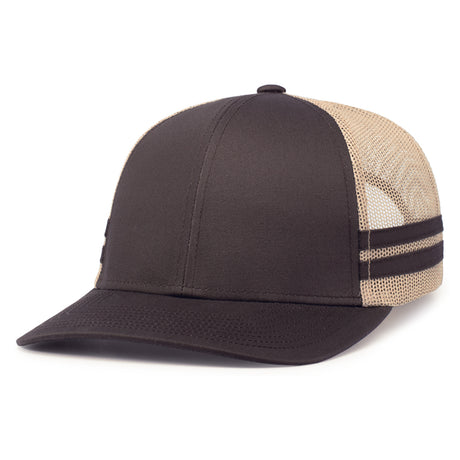 Low-Profile Stripe Trucker Cap