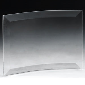 Freestanding Curved Screen Printed Award (10" x 7")