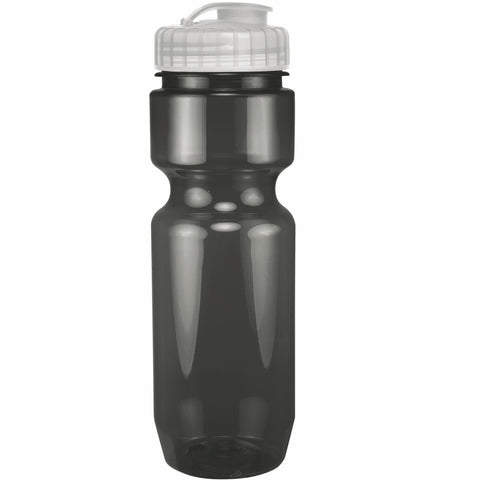 22 Oz. Translucent Bike Bottle w/ Flip Top Lid