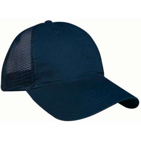 Bio-Washed Cotton Twill Front w/Soft Mesh Side & Back