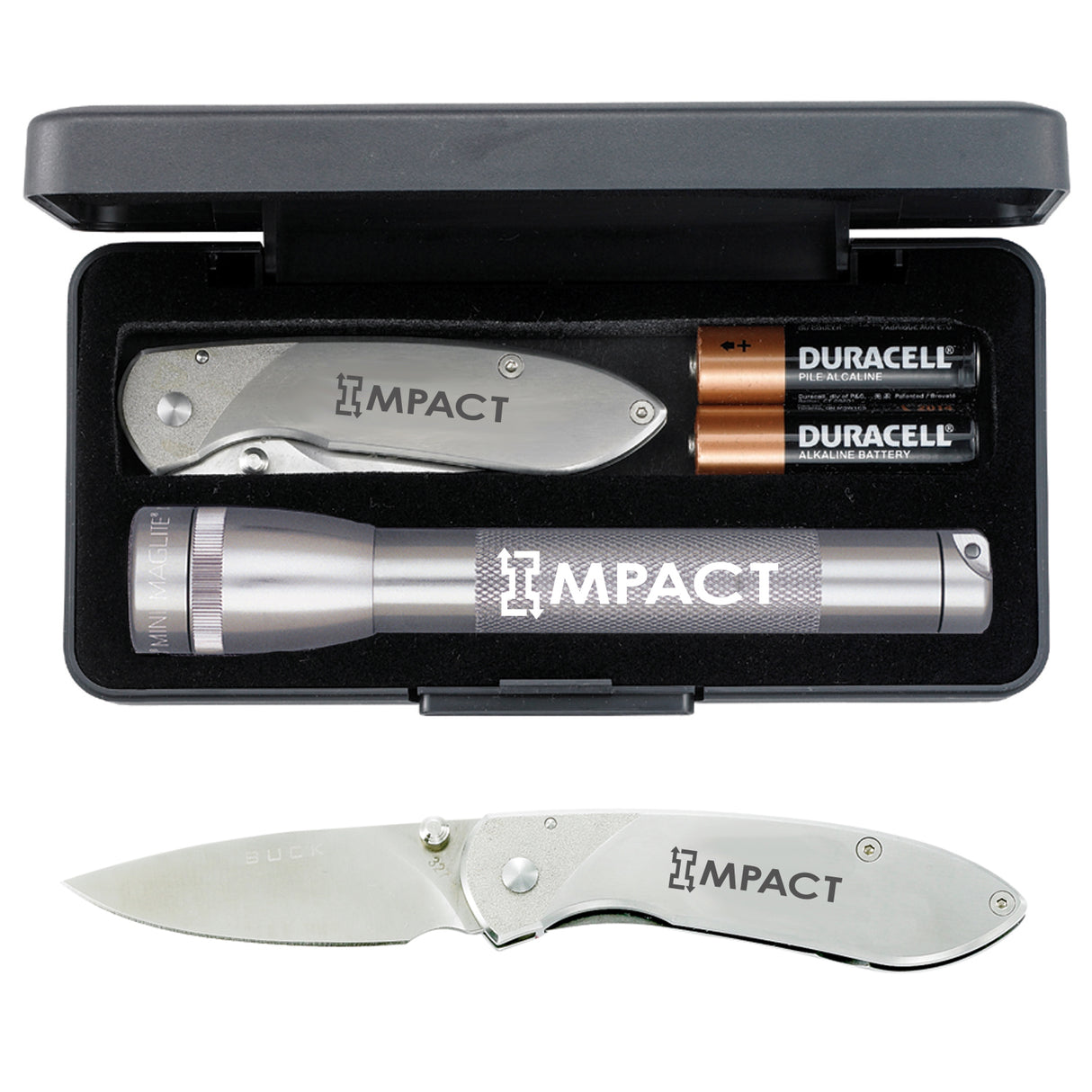 Mini Maglite® With Buck® "Nobleman" Knife