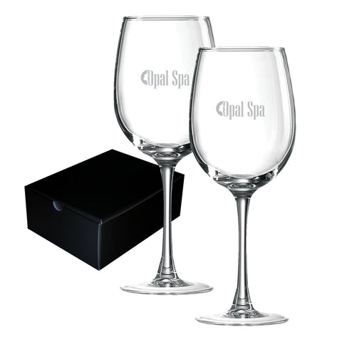 ~ Tuscany 19-1/4oz clear wine glass S/2 in an Ovation gift box