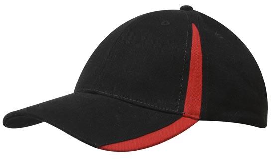 Brushed Heavy Cotton Cap w/Peak & Crown Inserts