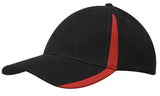 Brushed Heavy Cotton Cap w/Peak & Crown Inserts