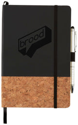 5.5" x 8.5" FSC Lucca Cork Hard Bound JournalBook