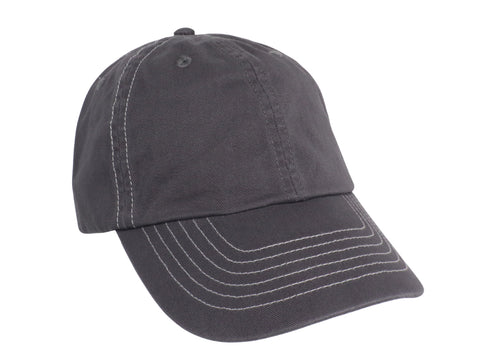 Unconstructed Bio-Washed Saddle Stitch Cap