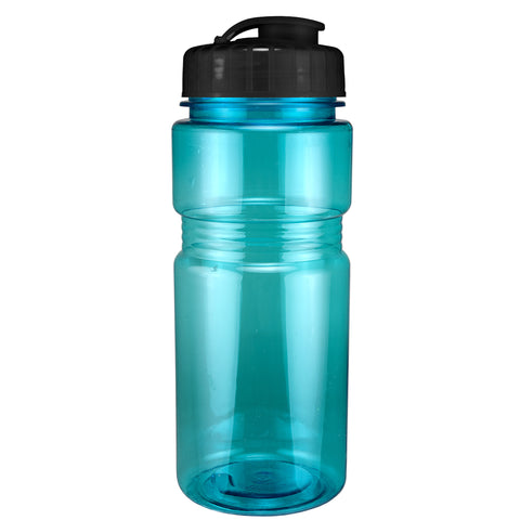20 Oz. Translucent Recreation Bottle w/ Flip Top Lid