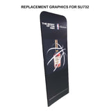 Replacement Full Color Graphics Double Sided for 3'W x 96"H EuroFit Straight Wall, NO SETUP CHARGE