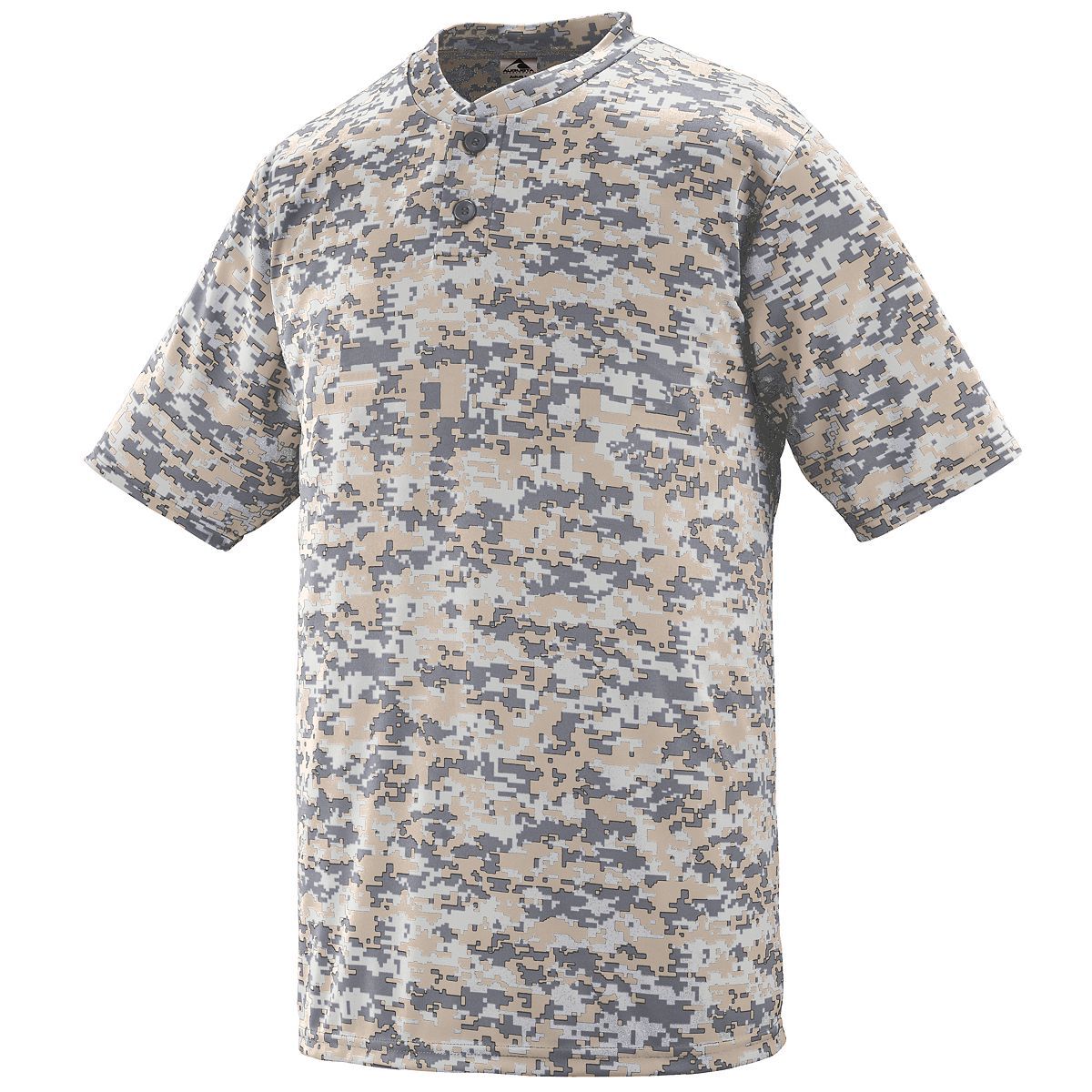 Youth Digi Camo Wicking Two-Button Jersey