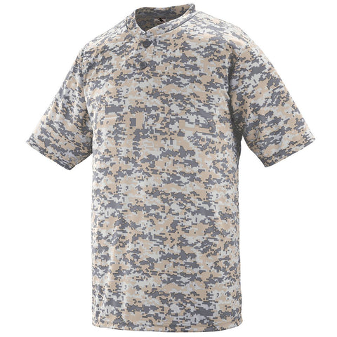 Youth Digi Camo Wicking Two-Button Jersey