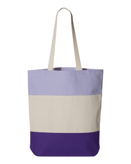 Q-Tees 11L Tri-Color Tote Bag