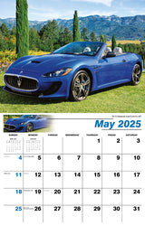 Galleria Wall Calendar 2025 Exotic Cars Eng.