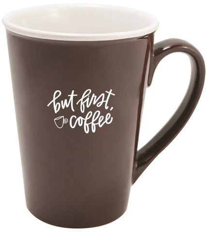 Dun Raven 15oz 2tone brown/white mug