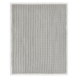 Cable Knit Chenille Sherpa Throw, with Lasered logo patch, NO SETUP CHARGE