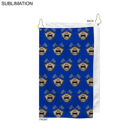 24 Hr Express Ship - Colored Microfiber Dri-Lite Terry Golf Towel, Finished size 15x25, Sublimated