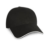 Constructed Mid Weight Brushed Cotton Twill Sandwich Cap