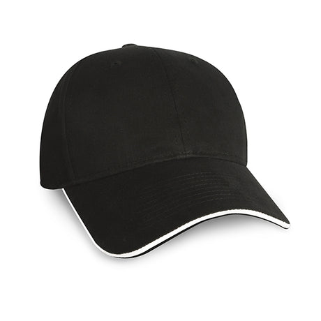 Constructed Mid Weight Brushed Cotton Twill Sandwich Cap