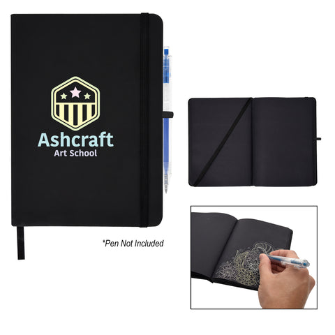 Neon Dreams Black Paper Journal