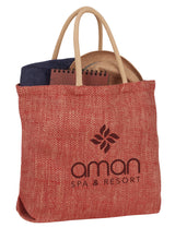 Herringbone Jute Tote