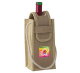 Jute Wine Carrier (Idezine Sticker decoration)