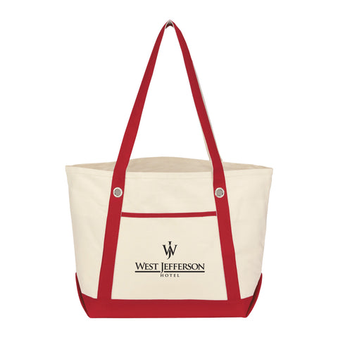 Medium Cotton Canvas Sailing Tote Bag