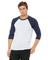 BELLA+CANVAS Unisex 3/4-Sleeve Baseball T-Shirt