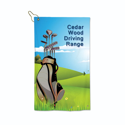 Sublimated Microfiber Golf Towel 15