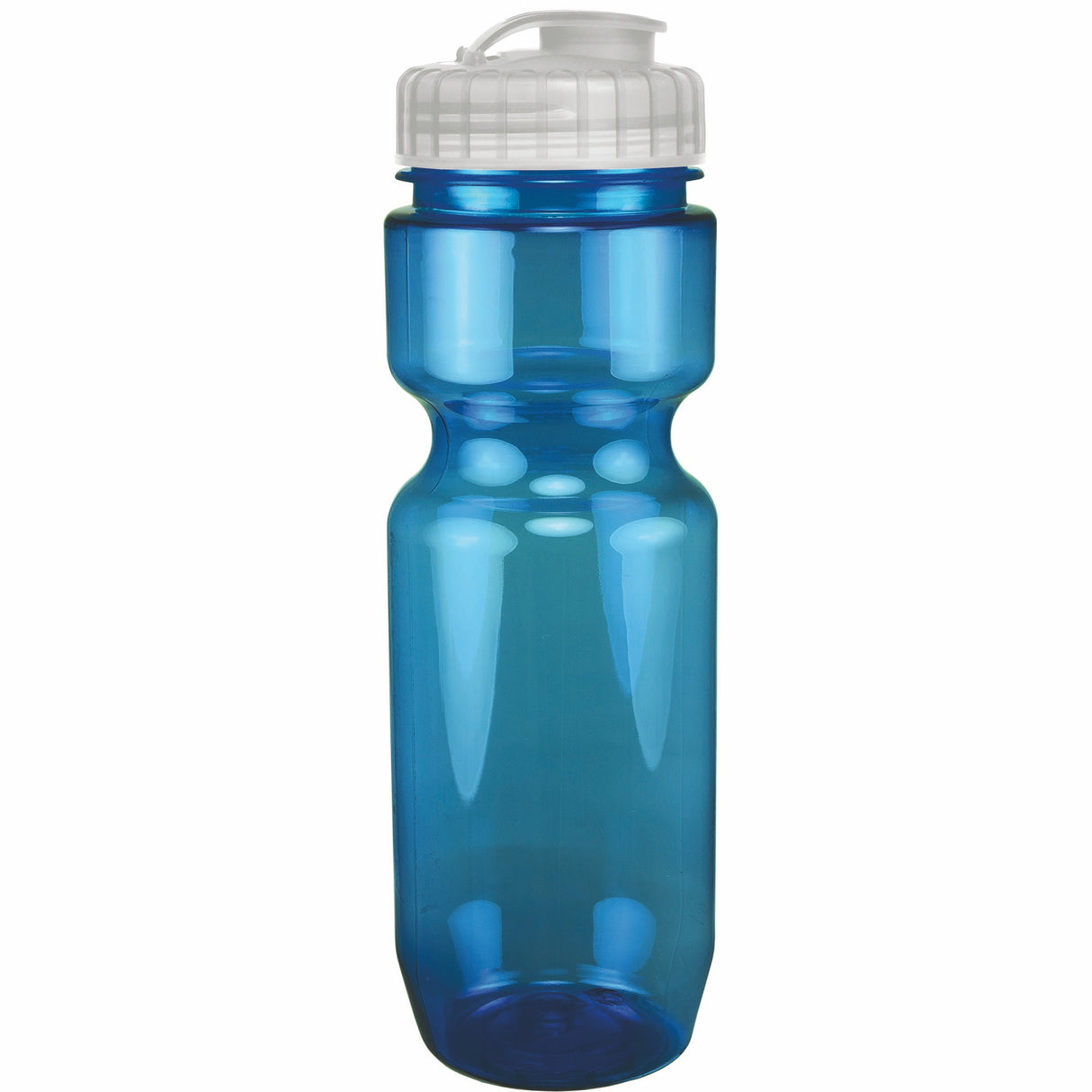 22 Oz. Translucent Bike Bottle w/ Flip Top Lid
