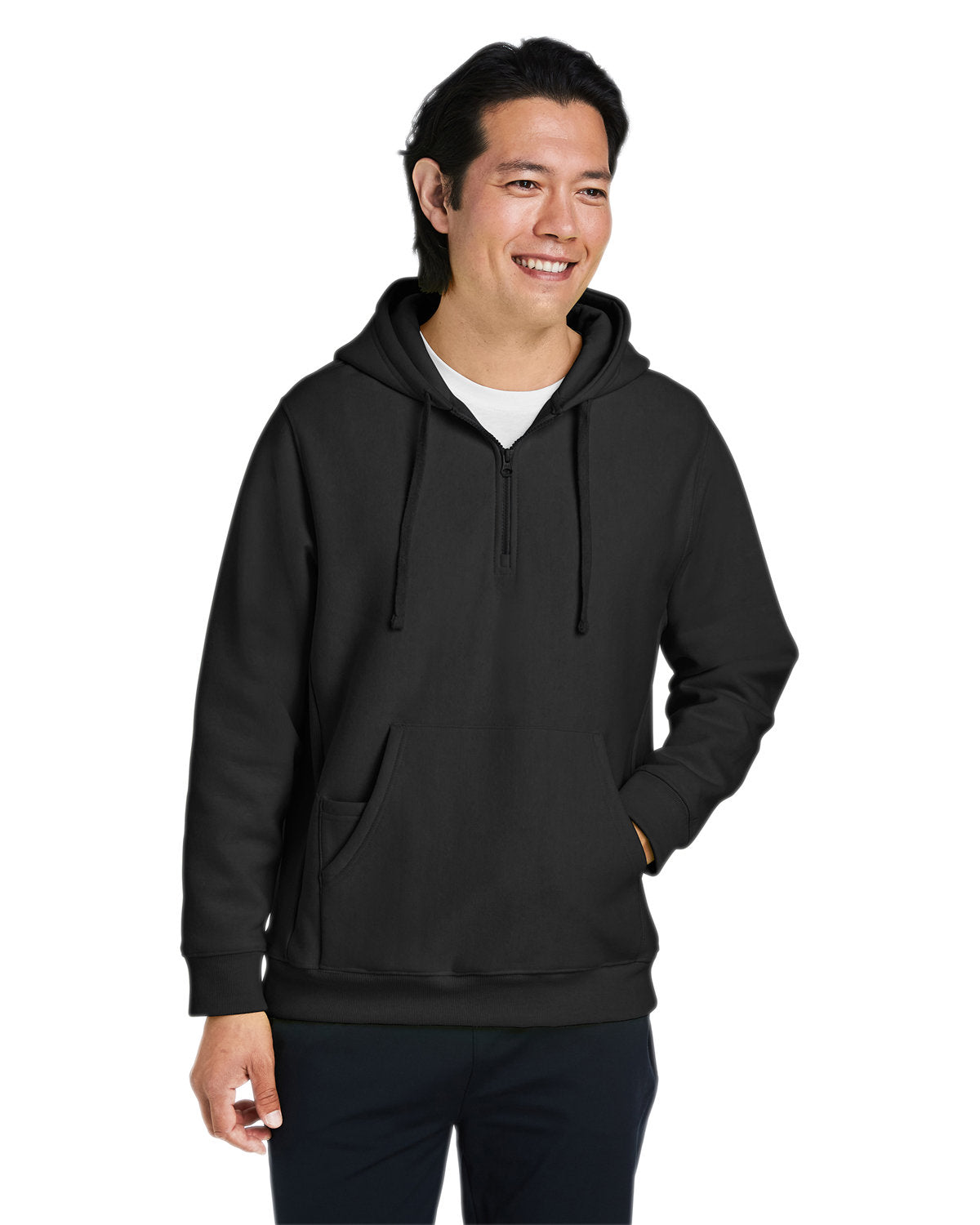 000239 Team 365 Unisex Zone HydroSport? Heavyweight Quarter-Zip Hooded Sweatshirt