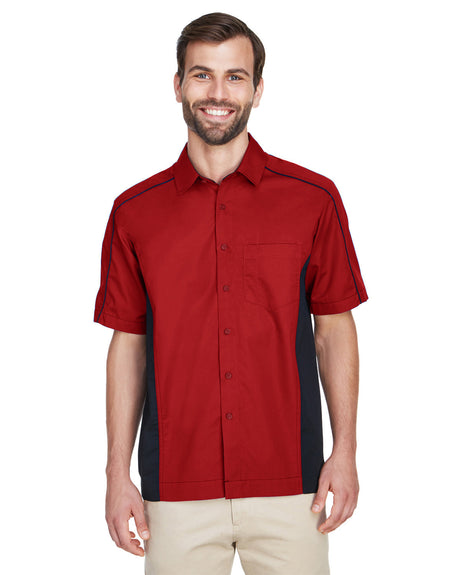 NORTH END Men's Fuse Colorblock Twill Shirt