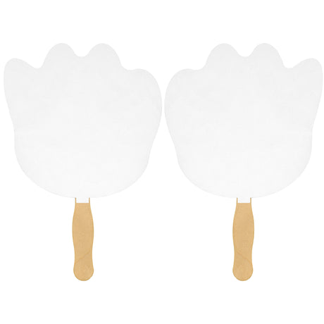Paw Print Sandwiched Hand Fan (2 Side/ 1 imprint color)