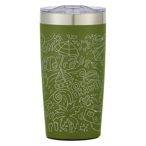 20 Oz. Full Laser Two-tone Himalayan Tumbler