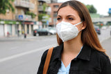 Individually Polybagged KN95,5-Ply Face Masks, FDA EUA List, Full color Transfer logo left side