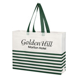 Non-woven Horizontal Stripe Tote Bag