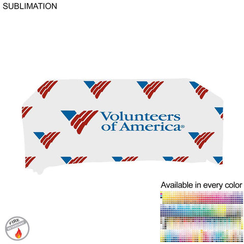 24 Hr Express Ship - Tradeshow Booth Package Sleek, 2' EuroFit Display and 6' Sublimated Tablecloth