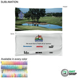 72 Hr Fast Ship - Golf Caddie Tournament Towel in Microfiber Terry, 20"x40", Sublimated 2 sides