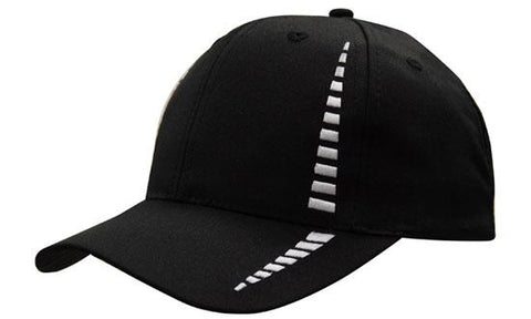 Breathable Poly Twill Cap w/Small Check Patterning