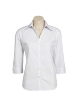 Metro Cotton-Rich Ladies' 3/4 Sleeve Stretch Shirt