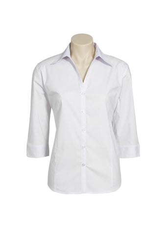 Metro Cotton-Rich Ladies' 3/4 Sleeve Stretch Shirt