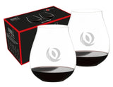 New World Pinot Noir, 25.75oz RIEDEL O crystal stemless wine glass S/2 in a Retail gift box