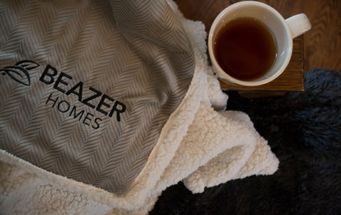 Herringbone Lambswool Throw (Embroidery)